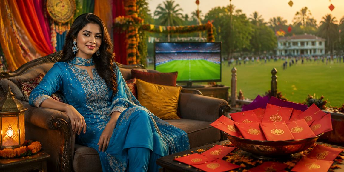 Red envelope bonus in a shalwar kameez in Mymensingh — reward after a blackjack payment deposit