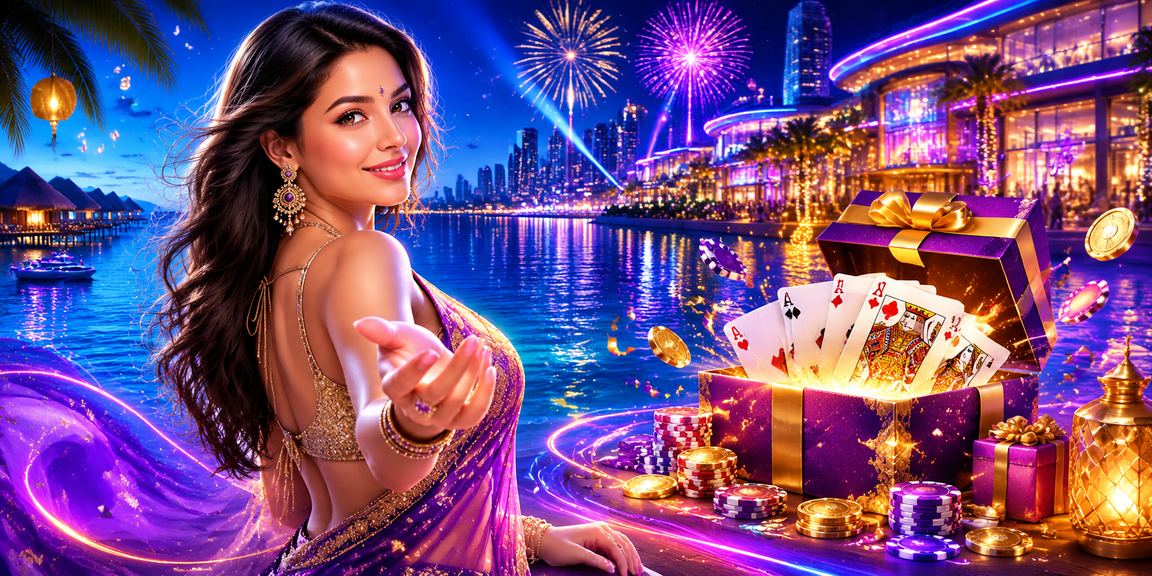 সেন্ট মার্টিনে নিয়ন আলোয় রামি কার্ড গেম — blackjack লাইভ ক্যাসিনো পরিবেশ