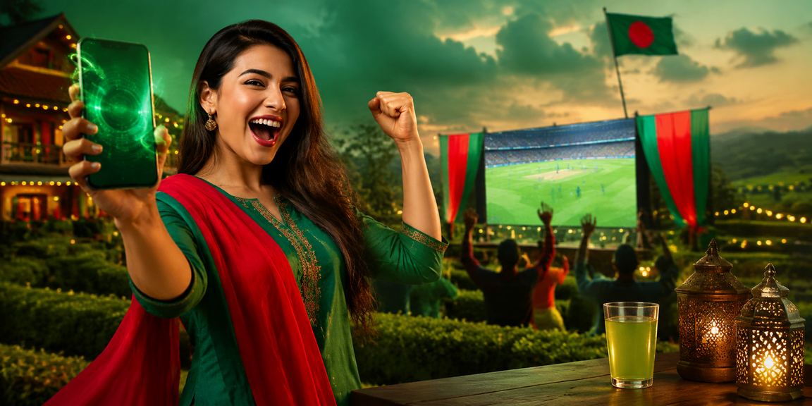 সিলেটে লাল-সবুজ পোশাকে cricket বেটিং করছেন blackjack মোবাইল অ্যাপ ব্যবহারকারী